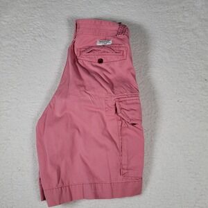Polo Ralph Lauren Cargo Shorts Mens 32 Pink Multi Pocket Workwear Utility Cotton